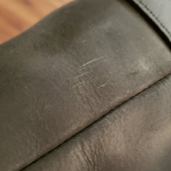 S-ZONE Genuine Leather Tote Bag/Work Shoulder Crossbody ~ Black - Picture 10 of 10